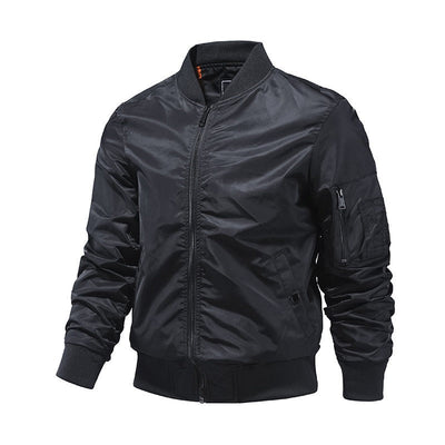 Bomberjacke mit Reissverschluss und Taschen für Männer