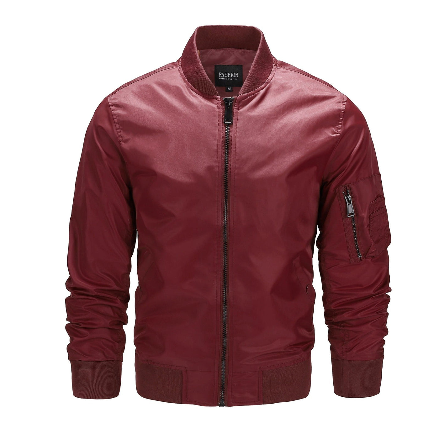 Bomberjacke mit Reissverschluss und Taschen für Männer