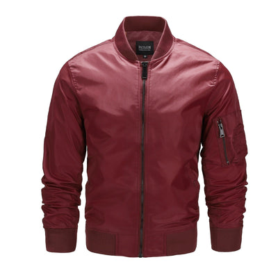 Bomberjacke mit Reissverschluss und Taschen für Männer