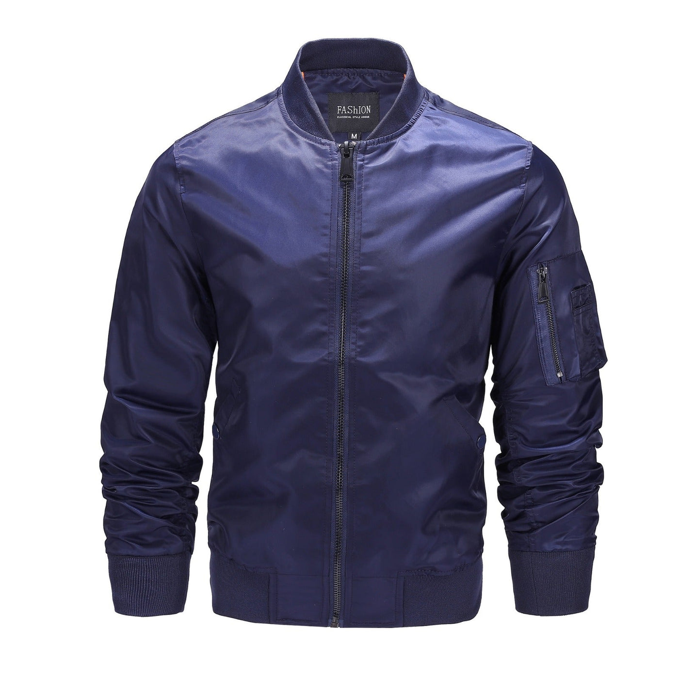 Bomberjacke mit Reissverschluss und Taschen für Männer