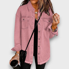 Karela – Klassische Jeansjacke in Rosa