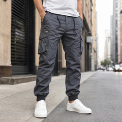 Everest™ Cargohose mit Utility-Taschen und Jogger-Bündchen in Grau