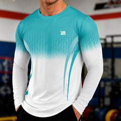 Valen™ Langarmshirt aus Sportgewebe mit UV-Schutz in Hellblau