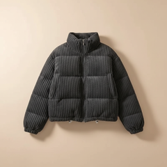 Zurich Quilted Puffer Jacket in Black
