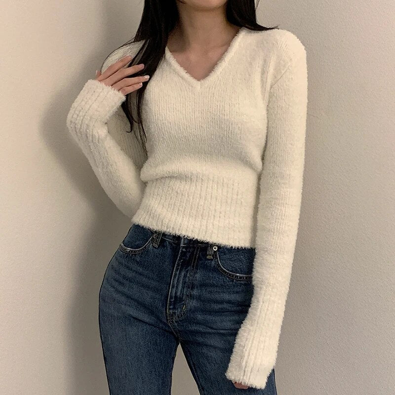 V-Ausschnitt Soft Feel Top