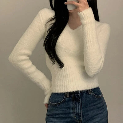 V-Ausschnitt Soft Feel Top