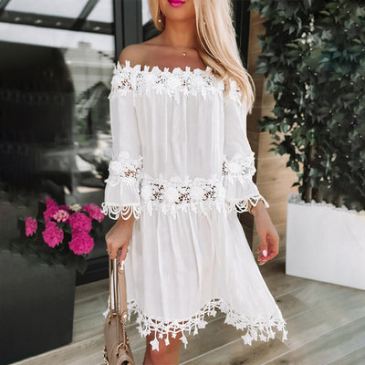 Welma - Stilvolles schulterfreies Kleid
