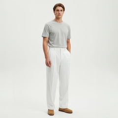 Christian | Herren Wide-Leg Oversized Arbeitshose in Weiß