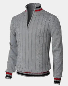 William | Herren Rundhals Basis-Pullover – Basic Pullover Herren in Dunkelgrau