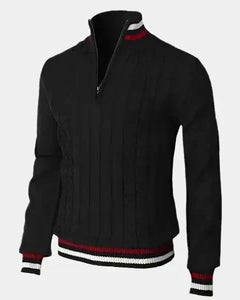 William | Herren Rundhals Basis-Pullover – Basic Pullover Herren in Schwarz