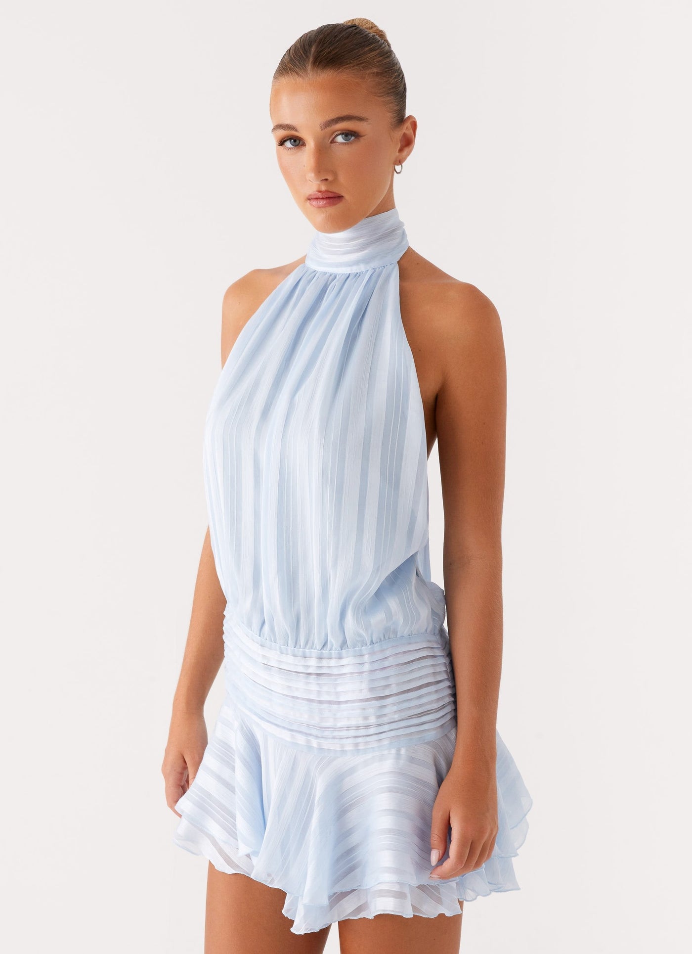 CECILE - Chiffon Mini Kleid