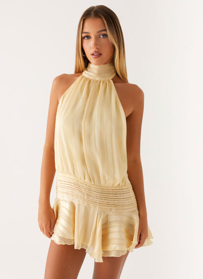 CECILE - Chiffon Mini Kleid