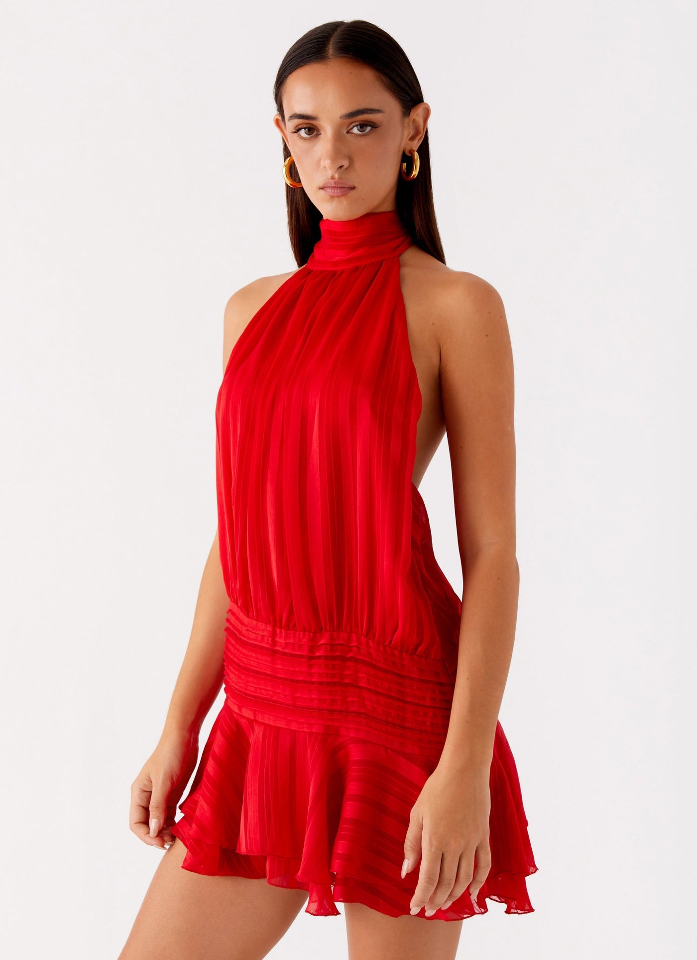 CECILE - Chiffon Mini Kleid