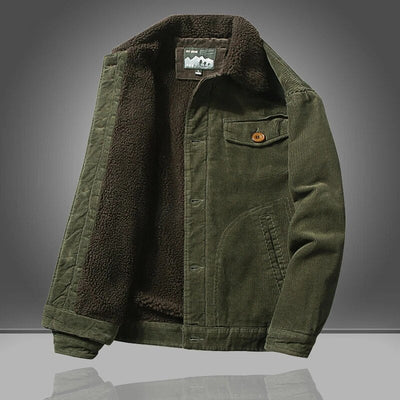 Herren Jahrgang Knopf Daunen Jacke | Warme
