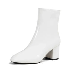 Damen Dirndl Schuhe | Mit Seitlichem Reißverschluss in Weiß