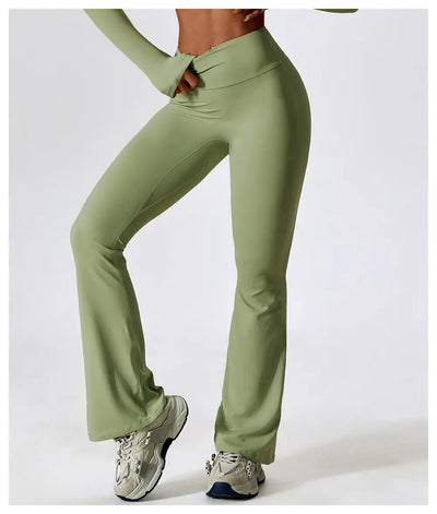 Yoga-Hose mit Schlaghose für Frauen