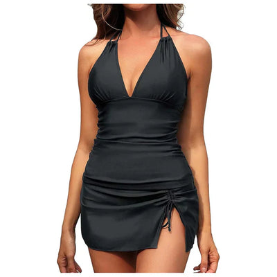 Lucie® | 3-teiliger Damen-Bikinirock-Badeanzug