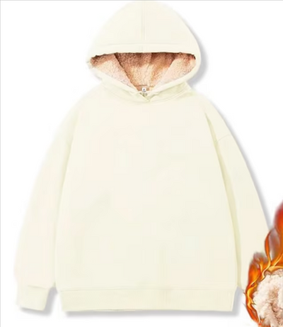 Simon - Sherpa-Fleecejacke mit Kapuze