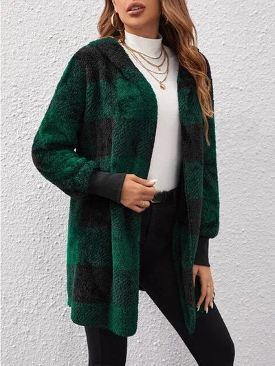 Ralph Mattew Lässige karierte Strickjacke