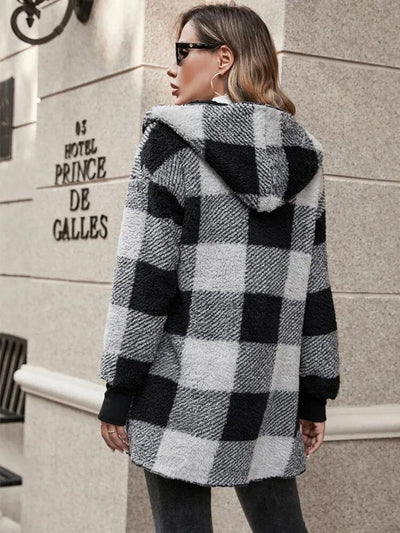 Ralph Mattew Lässige karierte Strickjacke