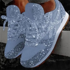 Nor - Lässige Glitzerschuhe mit Pailletten in Hellblau