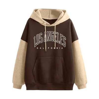 Damen Brief Sweatshirt mit langen Ärmeln Hoodie