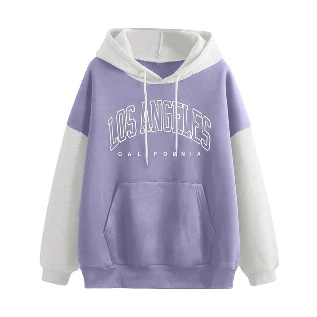 Damen Brief Sweatshirt mit langen Ärmeln Hoodie