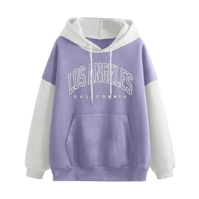 Damen Brief Sweatshirt mit langen Ärmeln Hoodie