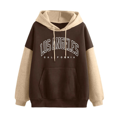 Damen Brief Sweatshirt mit langen Ärmeln Hoodie