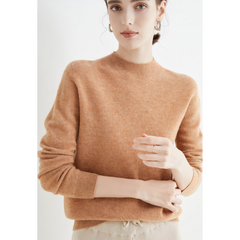 Yelena - Strickpullover aus Kaschmir in Gold