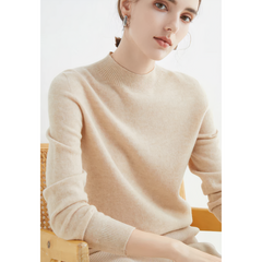 Yelena - Strickpullover aus Kaschmir in Beige