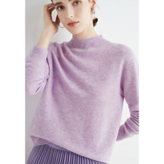 Yelena - Strickpullover aus Kaschmir in Lila