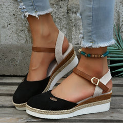 Sandalen Damen – Stilvolle und Bequeme Orthopädischen Sandalen in Schwarz