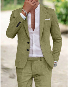 Johan - Stil Herrenhemd aus Leinen - Sommerlich Elegant in Grün