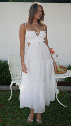 Zola | Elegantes Sommerkleid in Weiß