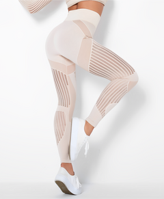 Eglah - Kniebeugenfeste Sport-Leggings in Khaki
