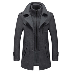 Zweiteilige Herren-Winterjacke mit isolierender Innenjacke – wasserabweisend, stylisch und warm in Grau