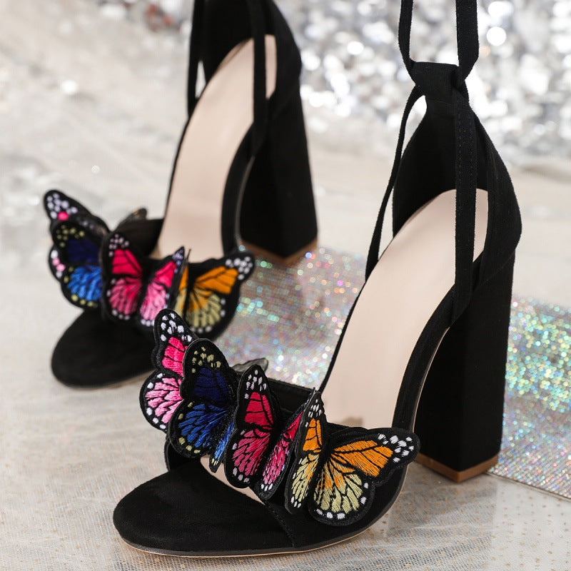 Sasha® | Damen Schmetterling High Heel Sandalen