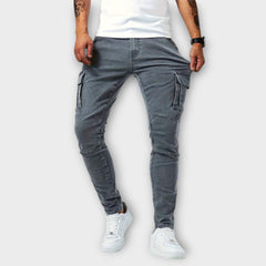 Leonardo - Elastische Jeans in Grau