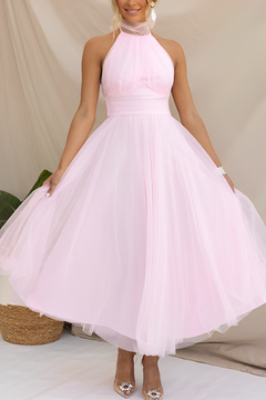 Serrena - Elegantes Rollkragenkleid für Damen in Rosa