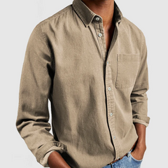 Claus™ | Stylisches und vielseitiges Hemd in Khaki