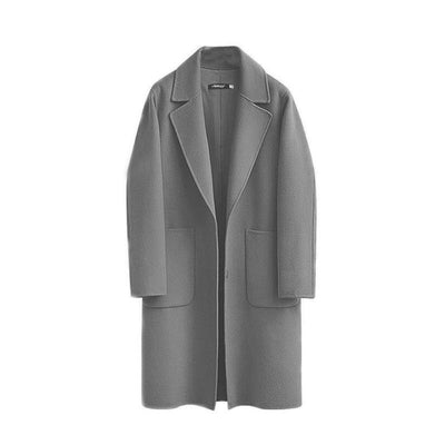Locker Geschnittener Mantel mit Taschen für Frauen