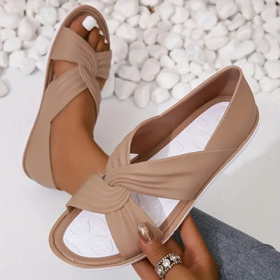 Beatrice | Orthopädische Sandalen mit stylischer Schleife