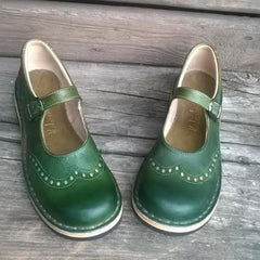 Zyphira – Langlebige und stylische Lederschuhe in Grün