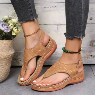 Talia - Modischen Ledersandalen