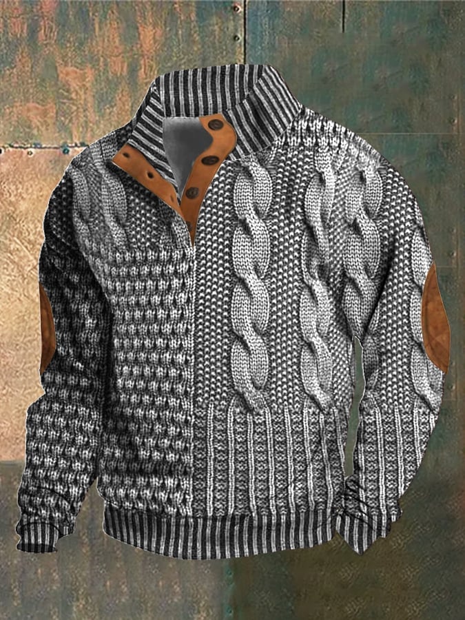 Lukas™ Lässiger Strukturierten Pullover