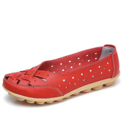 Muriel® | Ultrabequeme Lederballerinas in Rot