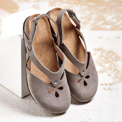 Taylor® | Flache Sandalen in Braun