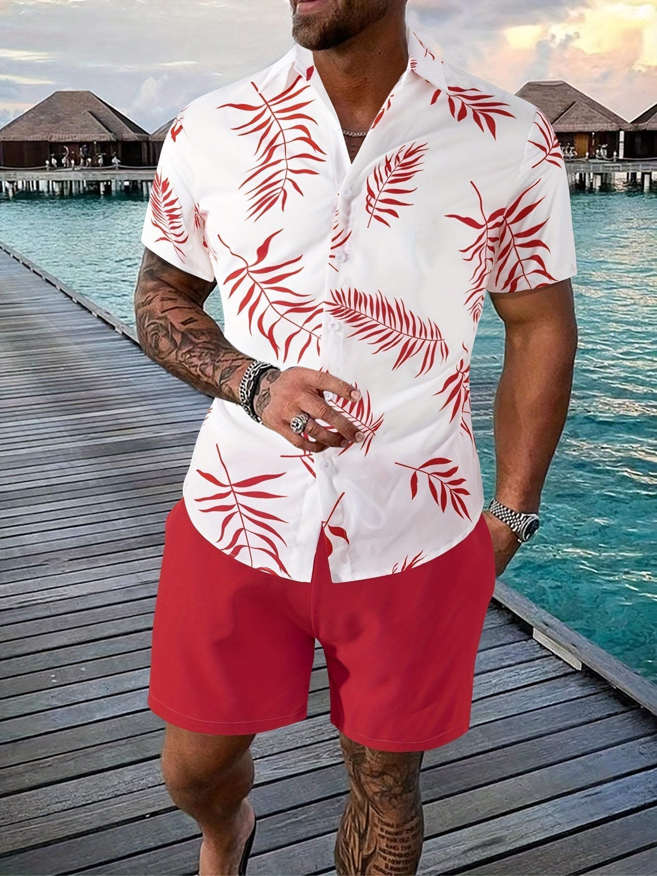 Tropisches Sommer-Set für Herren