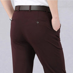 50% Rabatt - MasonPro - High Stretch Herren-Klassik-Hose - Begrenztes Angebot in Weinrot